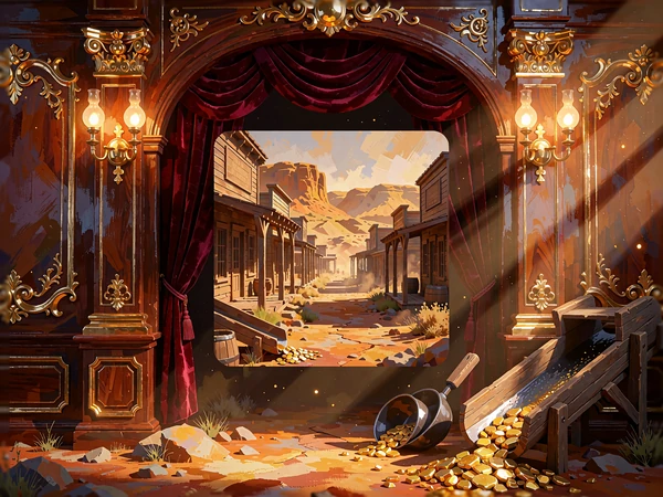 Slot Gold Rush - westernowa ulica i złote samorodki w kasynie online WestAce