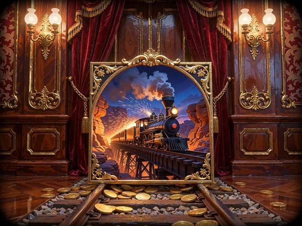 Slot Bandit Express - lokomotywa i wagon ze złotem, automat online w WestAce Casino